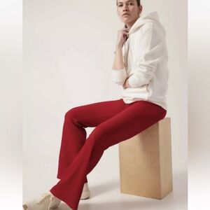 Red Women's Flared Pants
